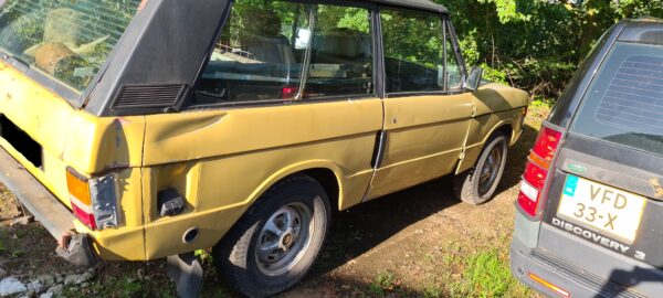 Range Rover Classic 2 deurs 3.5 cabr. V8 / 4bak LT95 BELASTINGVRIJ eerste toelating 06-02-1973 en geen APK plicht meer op benzine en LGP