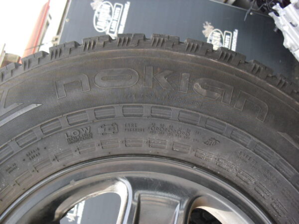 banden set met velg staal type zwaar uitgevoerd 16" x 7 J 7 stuks met General Grabber HTS 265x75xR16"