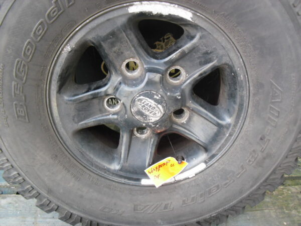 banden set met velg staal type zwaar uitgevoerd 16" x 7 J 7 stuks met General Grabber HTS 265x75xR16"