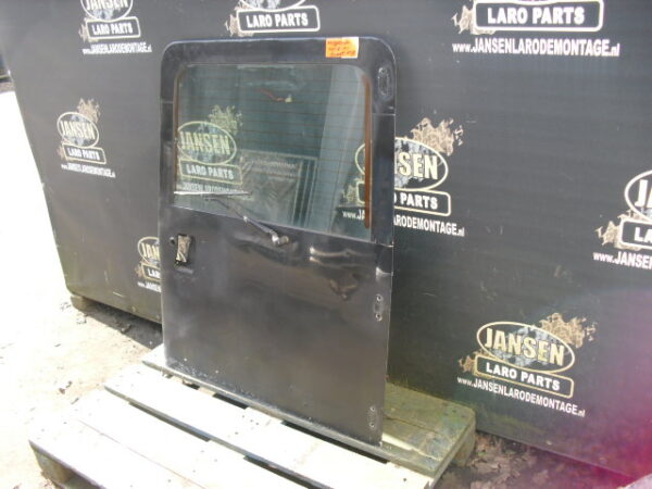 defender L316 achter deur compleet kleur rood met traanplaat