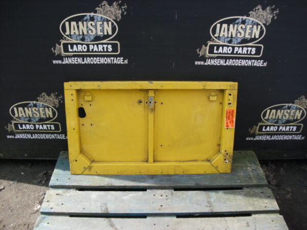 defender L316 achter deur compleet kleur rood met traanplaat
