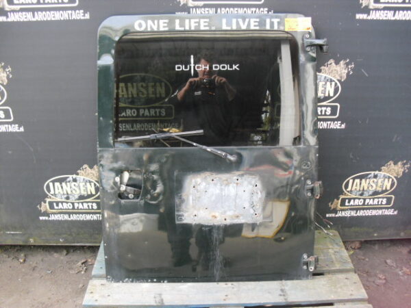 defender L316 achter deur compleet kleur wit met ophang punten gereedschap militair