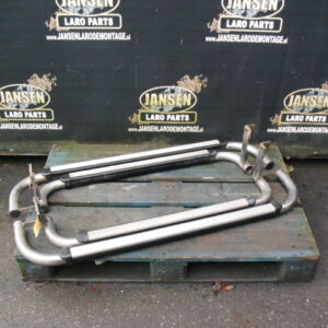 Side Step Defender L316 90 " set chroom dubbel buis