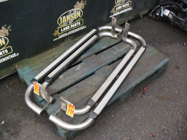 Side Step Defender L316 90 " set chroom dubbel buis
