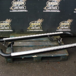 Side Step Defender L316 90 " set chroom dubbel buis