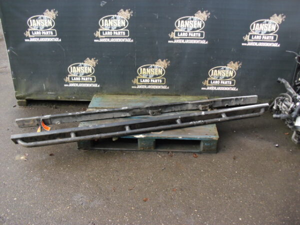 Side Step Defender L316 90 " set chroom dubbel buis