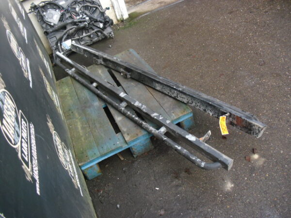 Side Step Defender L316 90 " set chroom dubbel buis