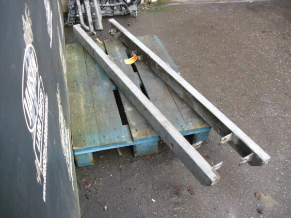 Side Step Defender L316 90 " set chroom dubbel buis