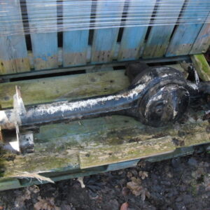 Defender L316 RHD vooras compleet 10 spline compleet met diff. beschermer en spoorstang en stuurstang beschermer tot 1994