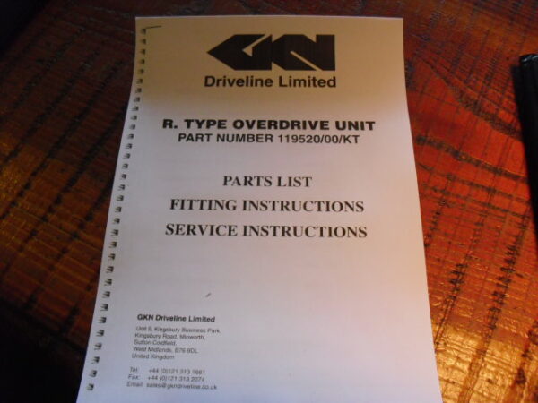 Defender L316 overdrive electrisch Merk GKN