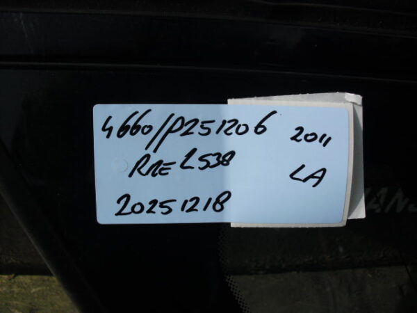 range rover evoque L538 linker achterste zij ruitje