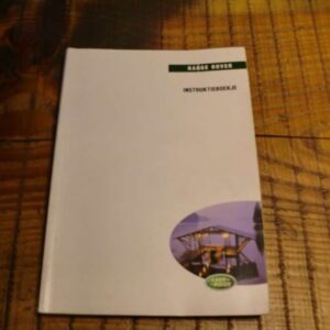 Range Rover P38 Nederlands instructieboekje