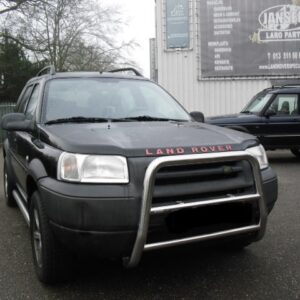 freelander 1 L314 1800cc handgeschakeld met zwarte leren stoelen met Alcantara , stationwagon kleur zwart Java Black ( 697 ) bouwjaar 2003