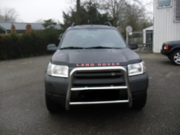 freelander 1 L314 1800cc handgeschakeld met zwarte leren stoelen met Alcantara , stationwagon kleur zwart Java Black ( 697 ) bouwjaar 2003