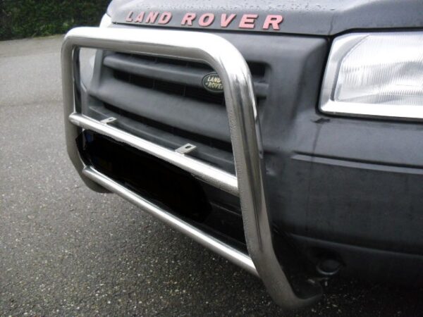 freelander 1 L314 1800cc handgeschakeld met zwarte leren stoelen met Alcantara , stationwagon kleur zwart Java Black ( 697 ) bouwjaar 2003