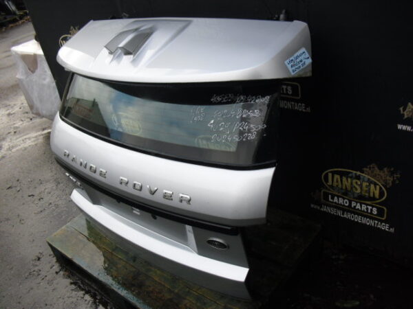 range rover L405 bovenste achterklep kleur silver kaal wel met ruit