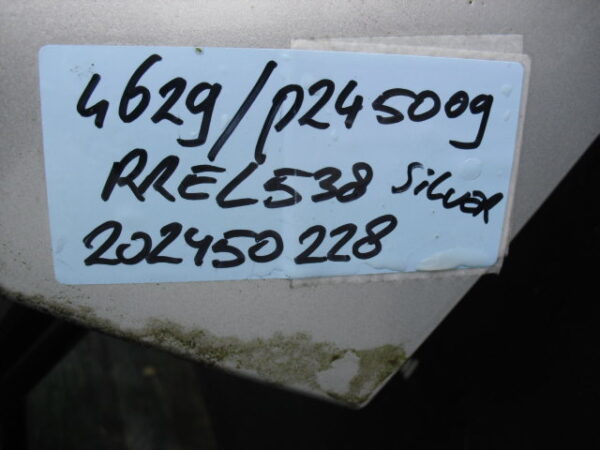 range rover L405 bovenste achterklep kleur silver kaal wel met ruit