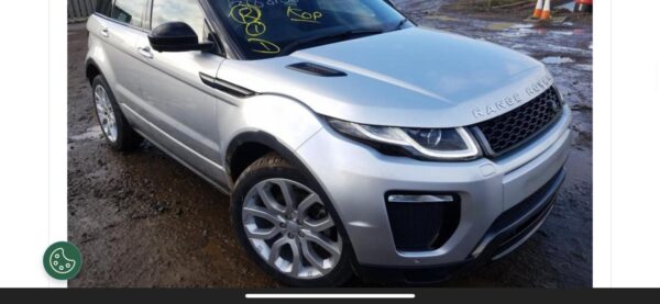 range rover evoque L538 SE Dynamic RHD 2.0 L I4 DSL MID DOHC AJ200 diesel bouwjaar 2018 9 HP automaat AWD kleur Indus Silver met zwart leren stoelen geperforeerd ( 033je )