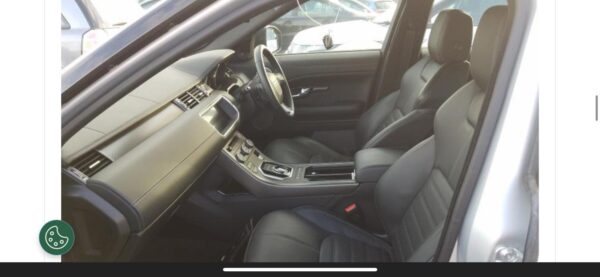 range rover evoque L538 SE Dynamic RHD 2.0 L I4 DSL MID DOHC AJ200 diesel bouwjaar 2018 9 HP automaat AWD kleur Indus Silver met zwart leren stoelen geperforeerd ( 033je )