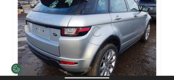 range rover evoque L538 SE Dynamic RHD 2.0 L I4 DSL MID DOHC AJ200 diesel bouwjaar 2018 9 HP automaat AWD kleur Indus Silver met zwart leren stoelen geperforeerd ( 033je )