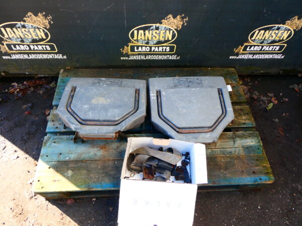 Discovery 1 set 6e/7e stoel compleet met frames en gordels grijs stof