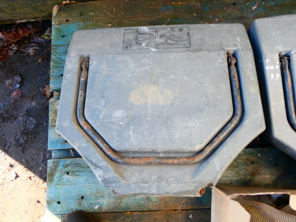 Discovery 1 set 6e/7e stoel compleet met frames en gordels grijs stof